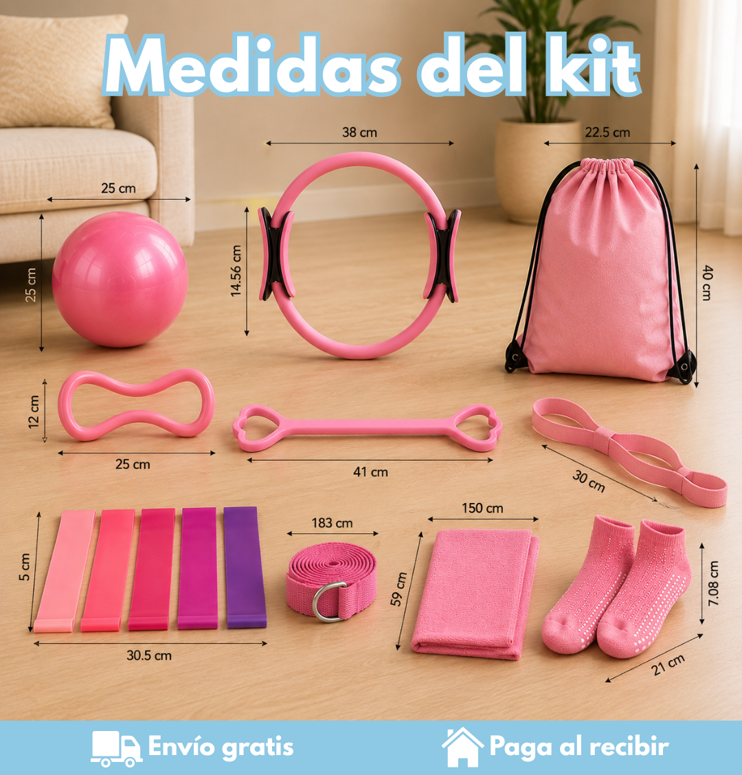 kit de Pilates y yoga