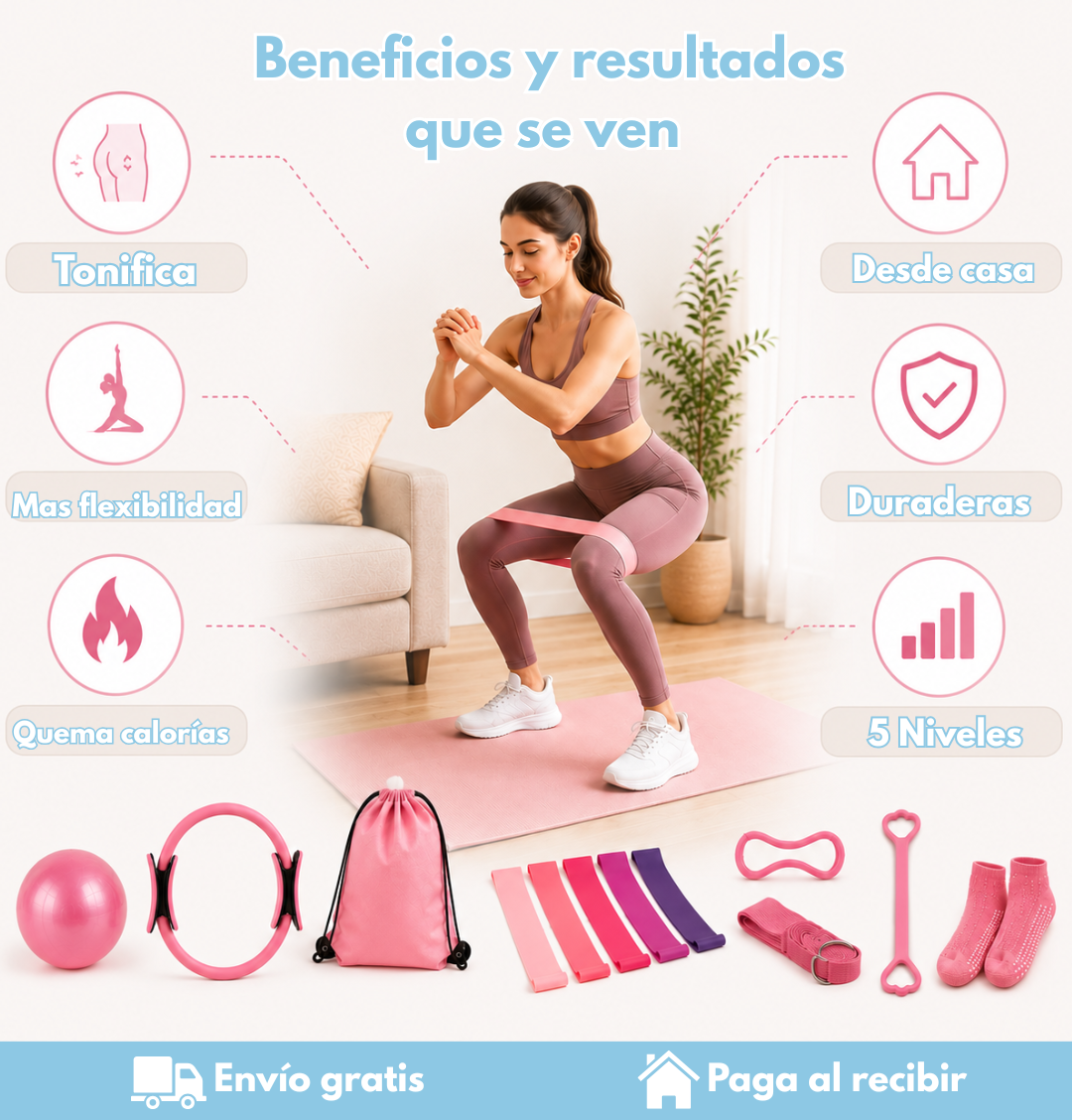 kit de Pilates y yoga